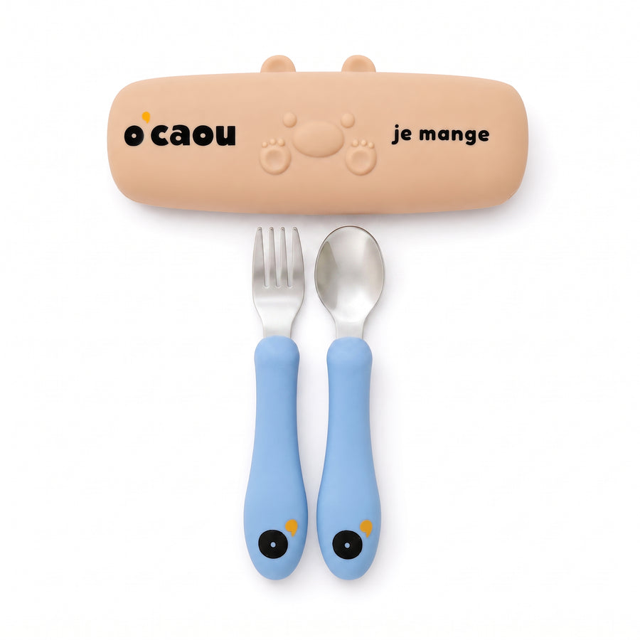 Couverts, coloris Bleu